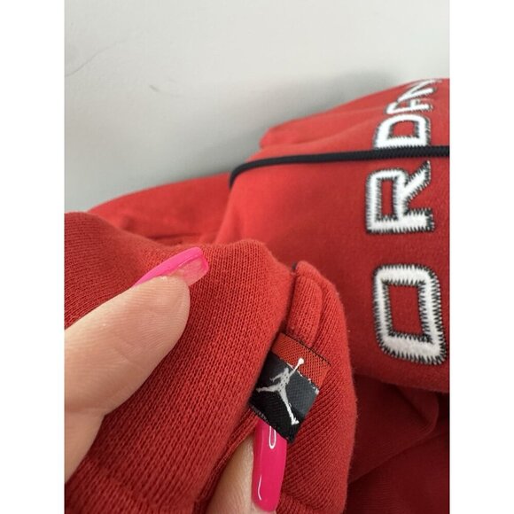 VTG Rare Jordan Red Sweatshirt XXL Gray Tag 90s Athletic Streetwear Retro Y2K - Picture 7 of 12